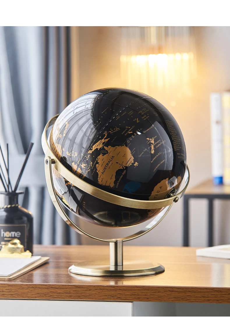 Home Decor Zubehör Retro Weltkugel Moderne Lernweltkarte Globus Kinder Studie Schreibtisch Dekor Globus Geographie Kinder Bildung – Detail 12