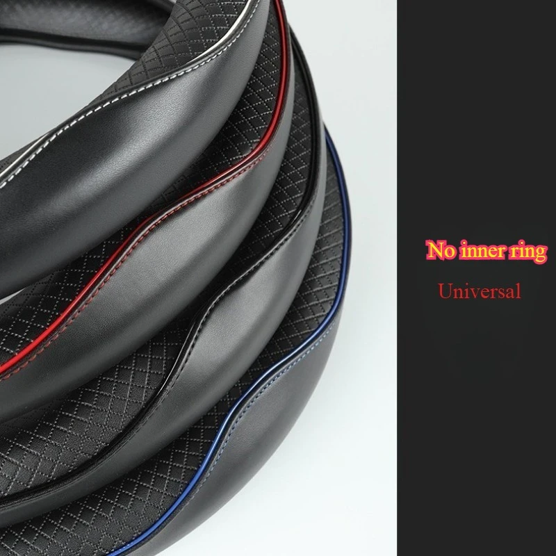 1 Piece, Random Color, Universal Type Without Inner Ring, Car Steering Wheel Cover, Embossed Anti-Slip Car Steering Wheel Cover, Car Interior Modification, Suitable for All Seasons