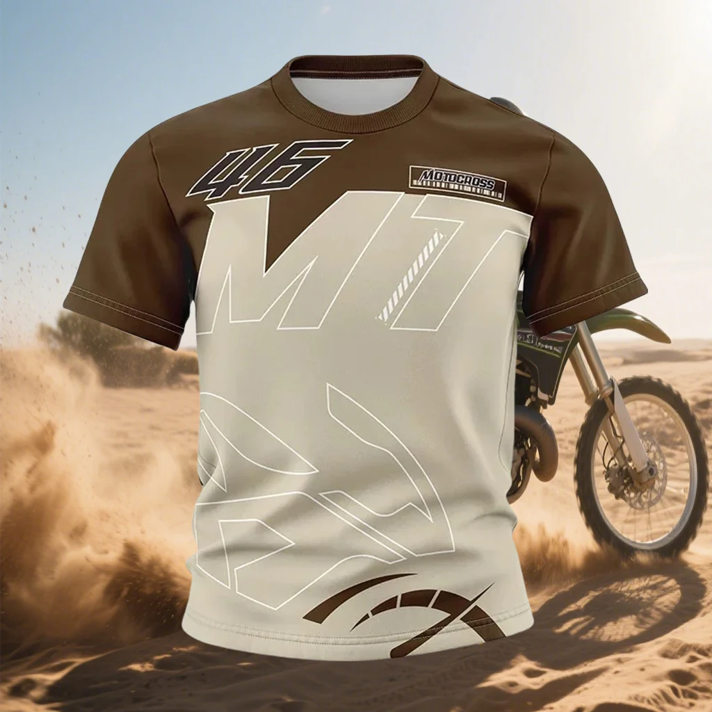 

New Men T-shirt Motorcycle Riding Clothes Retro Off-road T-shirt Quick Drying and Downhill Cool Men's/women's Motorcycle Clothes