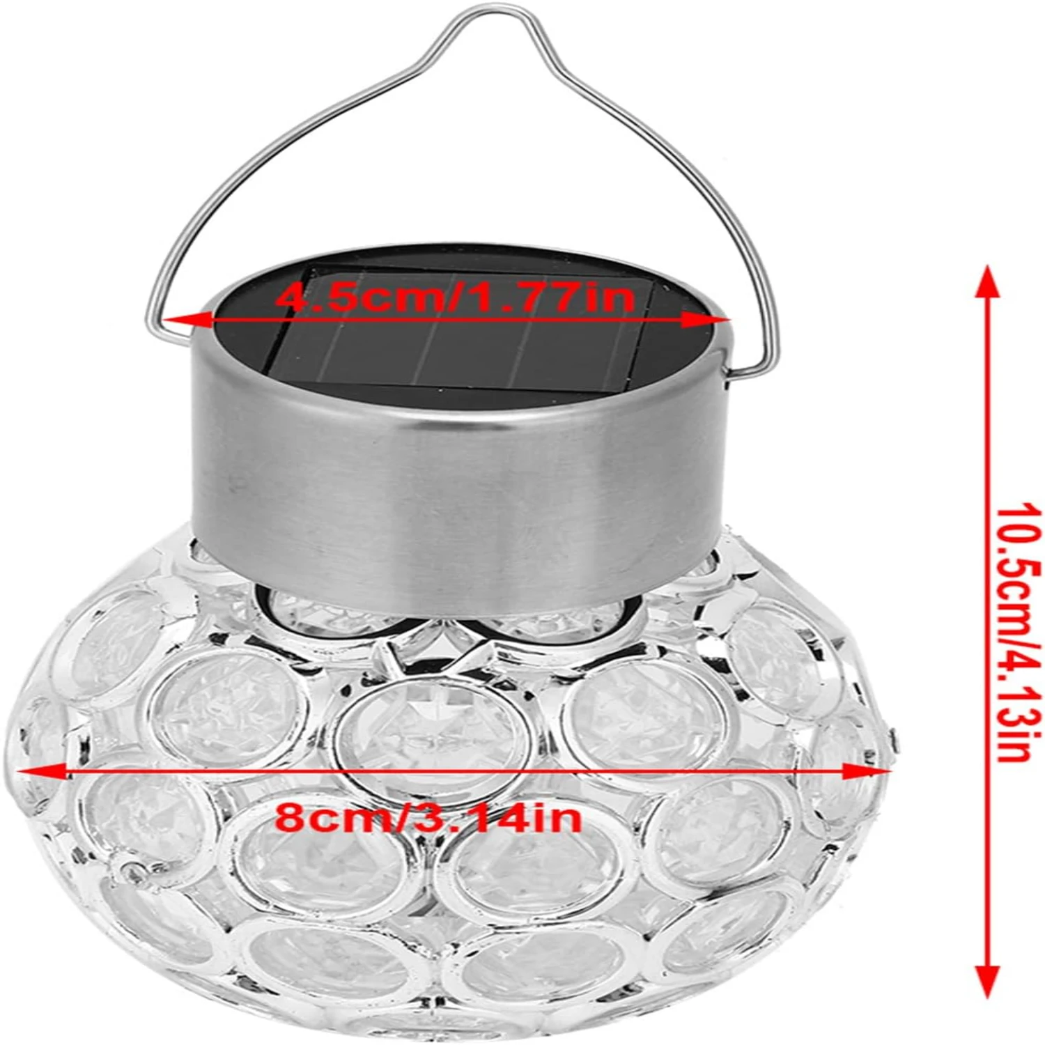 Piccole lampade a sospensione solari impermeabili chic e sofisticate con LED luminosi, perfette per eleganti lampadari sospesi. Squisito