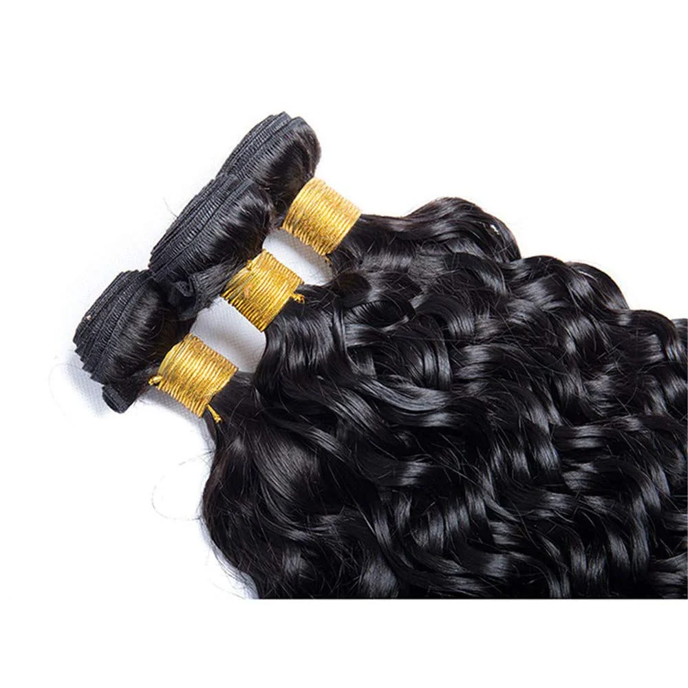 Deep Wave Bündel Lockiges Echthaar Brasilianisches Haar Unverarbeitete Rohhaar-Bündel Haarverlängerungen für Frauen Body Wave Rohhaar 1 3 4 Echthaar-Bündel Unverarbeitetes Echthaar Wavy Double Drawn
