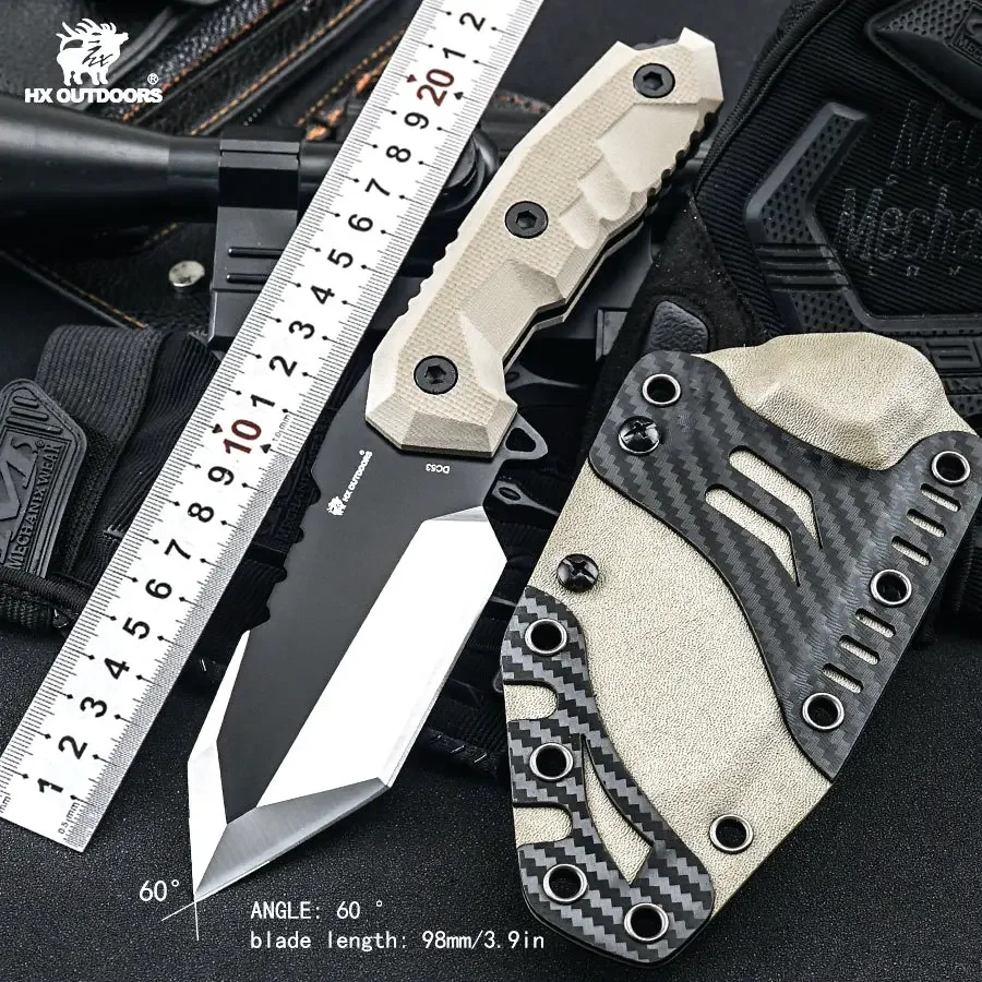 HX Outdoors Tactical Knife Camping Tool Anti-body Knife Hardnes Outdoor Camping Knife Fruit Paring Defesa Tool Dropshipping