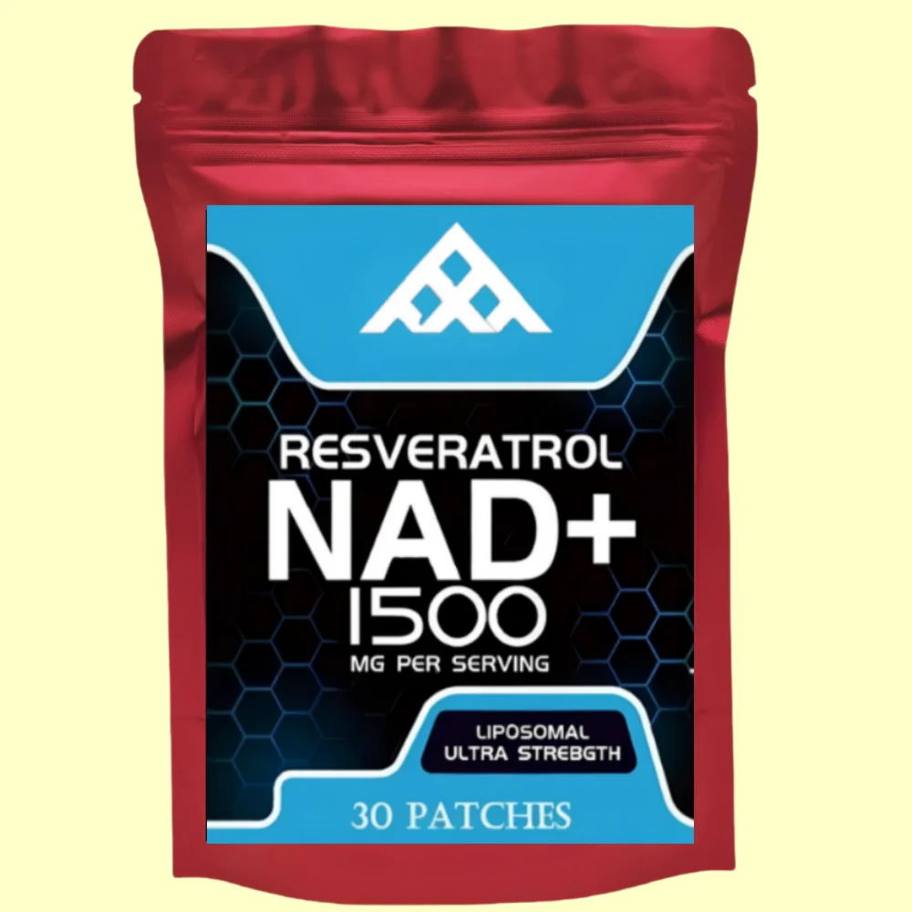 Liposomal NAD+ with Resveratrol Transdermal Patches Support Cellular Health 30 Patches