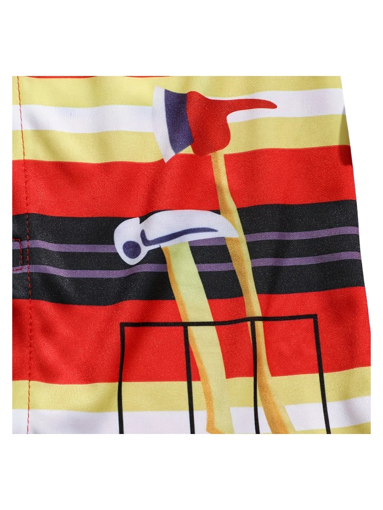 Kids Firefighter Style Shirt with Toy Accessories, Children Short Sleeve Themed Top Set - view 5