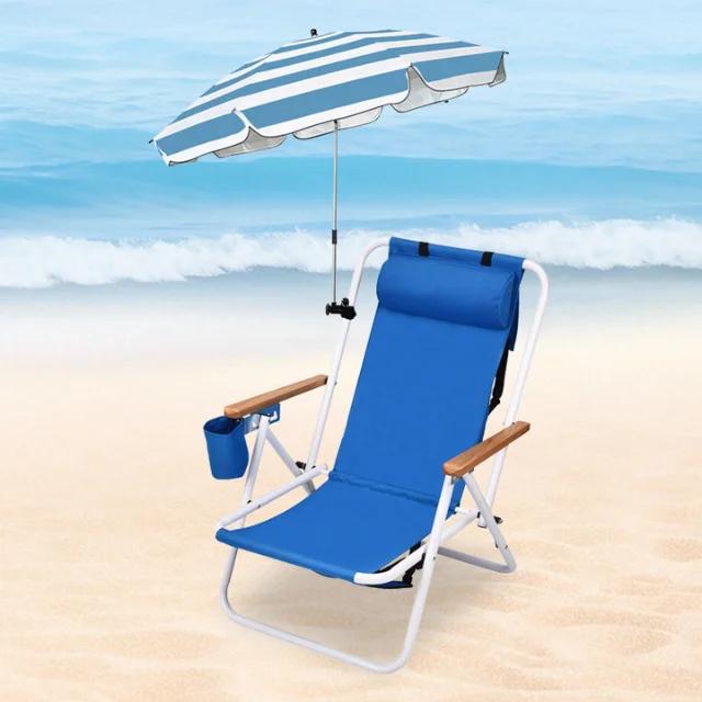 كرسي صالة محمول قابل للتعديل للمكتب والتخييم في الهواء الطلق عبر الحدود كرسي شاطئ جديد قابل للطي مادة أكسفورد لشاطئ الغداء