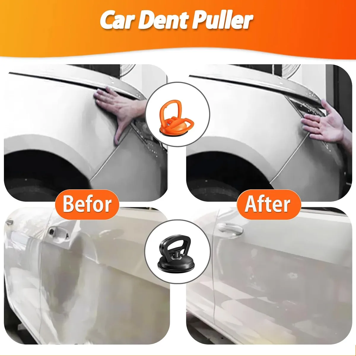 YONGRUN car body repair tool suction cup disassembly dent puller large/small suction cup, car dent glass suction removal tool, c