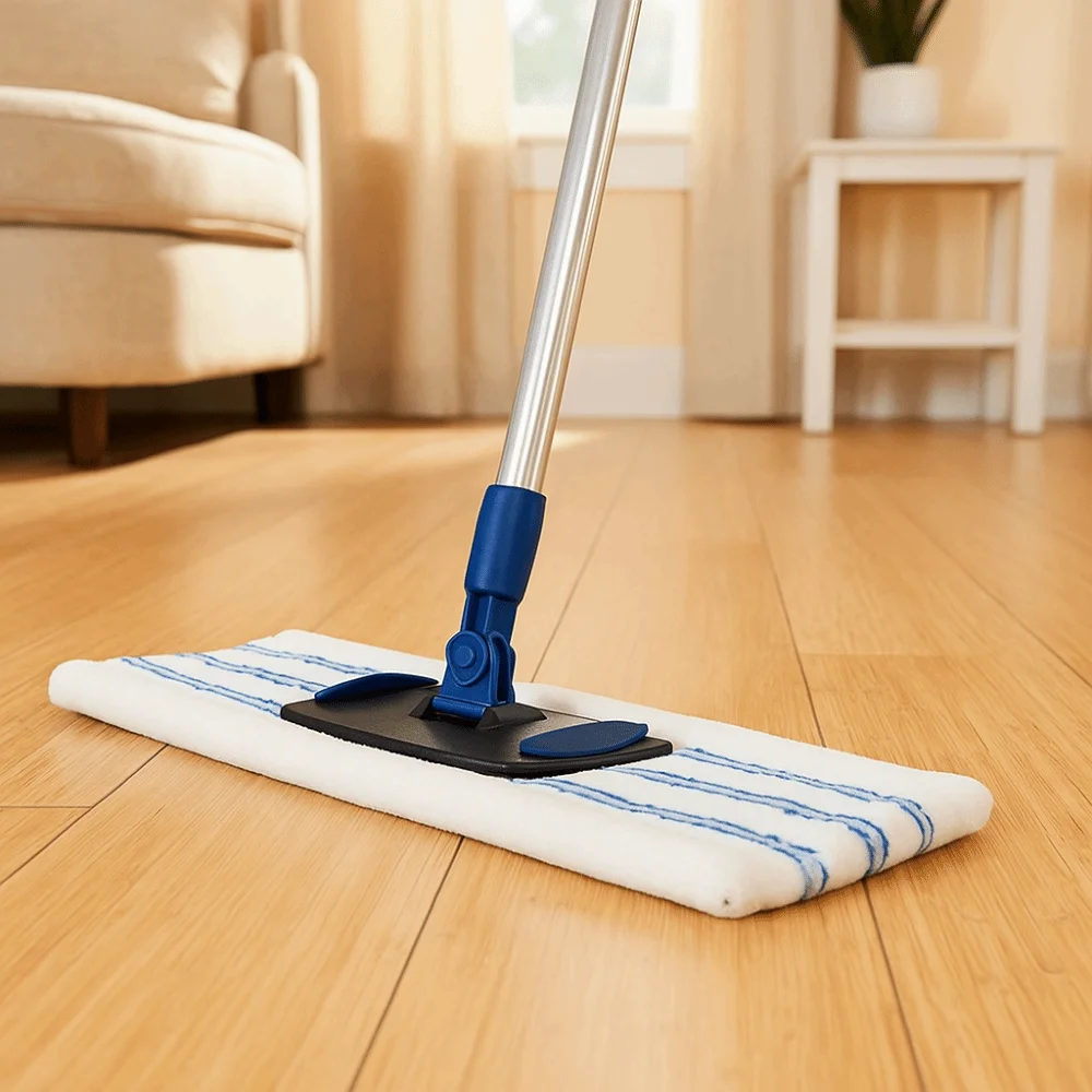 3PCS Machine Washable Flat Mop Replacement Cloth High Absorption Dry and Wet Use Dual-Use Mop Head Thickened Lint-Free