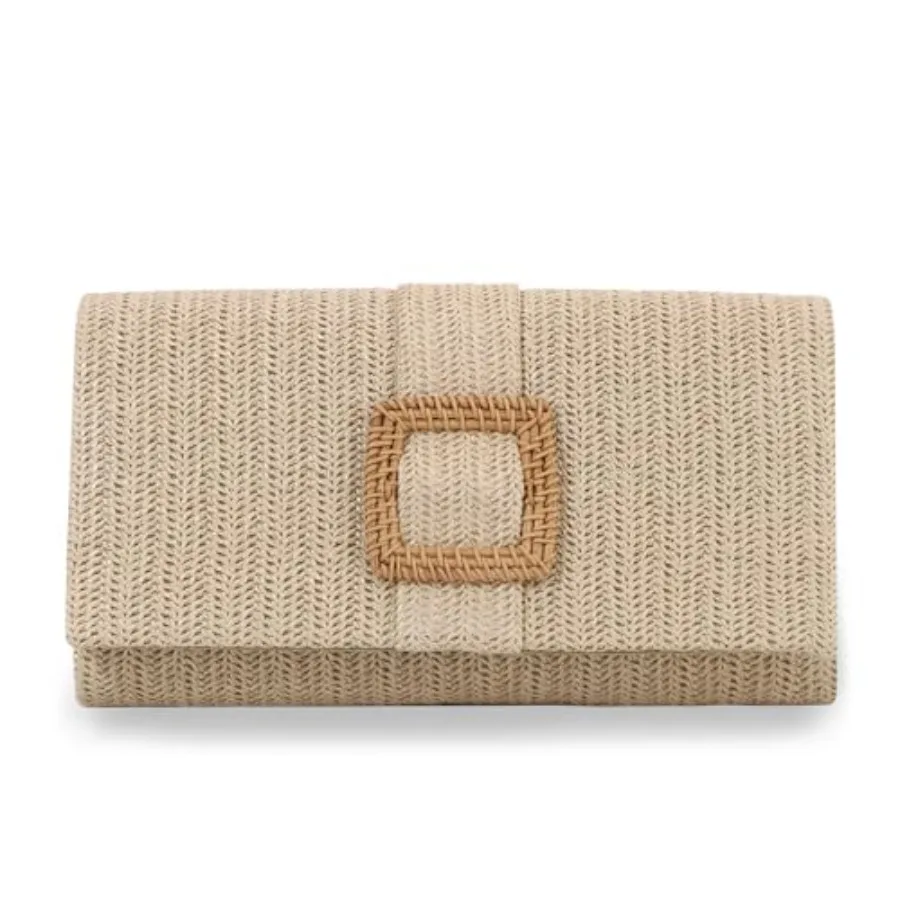 

Emprier Straw Clutch Purses for Women Summer Beach Bag Raffia Crossbody Purse Woven Envelope Handbag