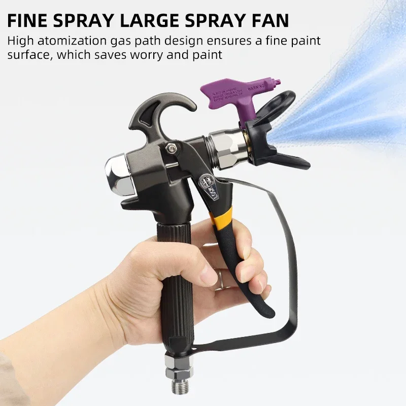 Black High Pressure Airless Paint Spray Gun With 517 Spray Nozzle Guard For Wagner Pump Sprayer Airless Spraying Machine