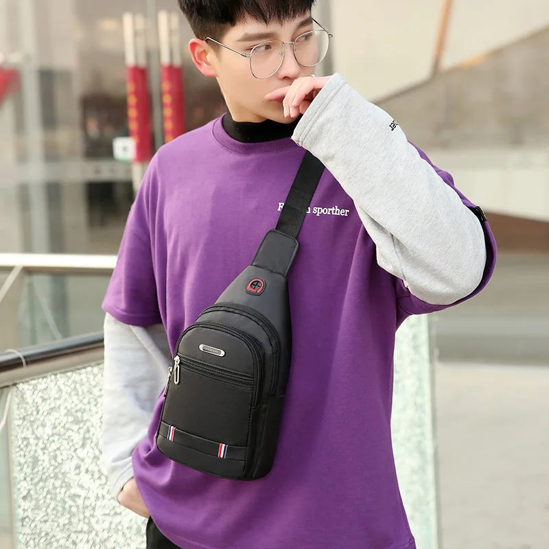 Men Chest Bag New Fashion Trend Crossbody Bag Multifunctional Outdoor Sports Portable Shoulder Bag For Men