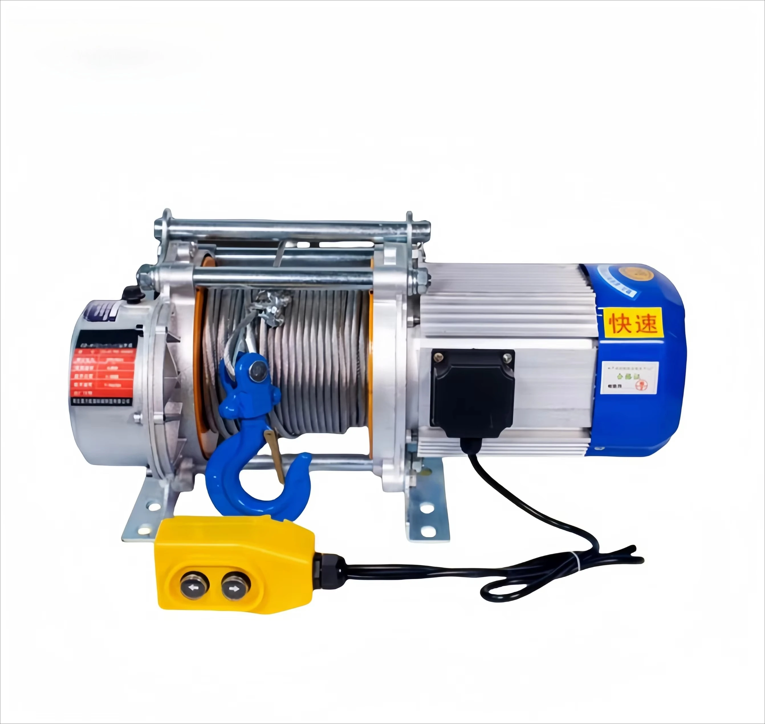 60m 500kg 1000kg 3000kg 20000lbs Hoist Winch with Wireless Remote Control