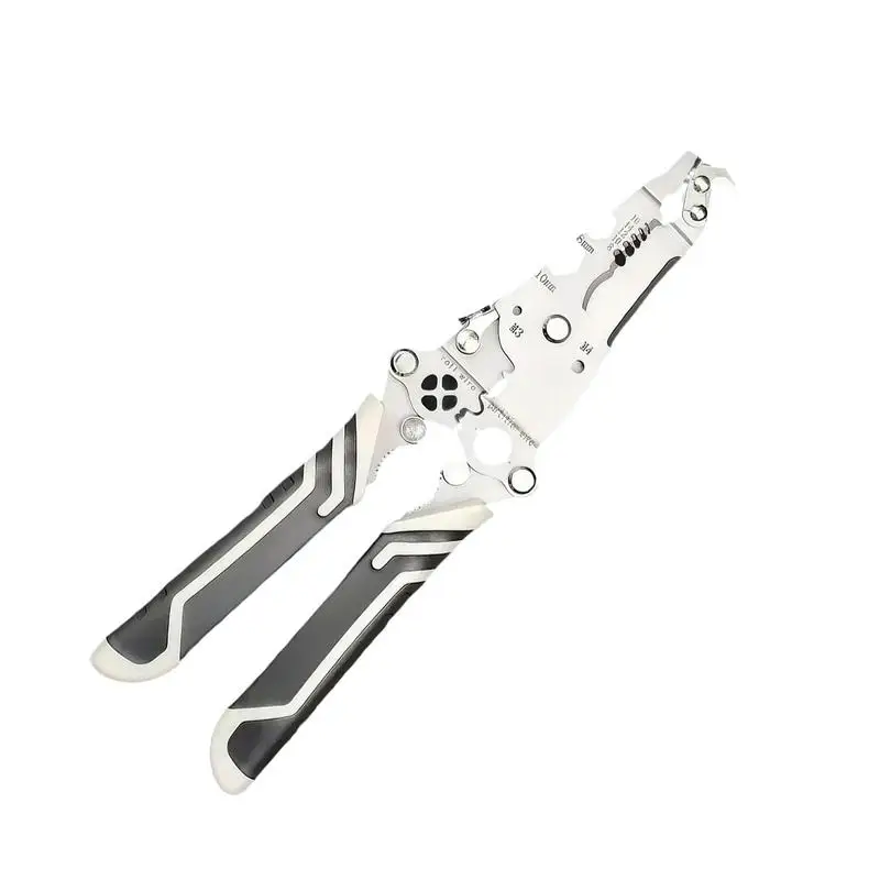 Wire Stripping Pliers Wear-Resistant Wire Crimper Multi-Functional Hand Tool Cable Stripper For Professional Use