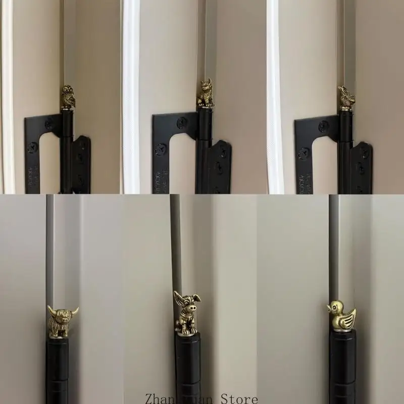 Set mit 6 Tierscharnieren aus Messing, perfekt für Türdekorationen in Bauernhäusern, 3 x – Detail 7