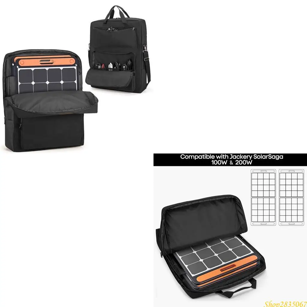 

Oxford Fabric Solar plate Carrying Bag Replacement Case Portable Solar Equipment Storage Organizers For 100W & 200W 831F