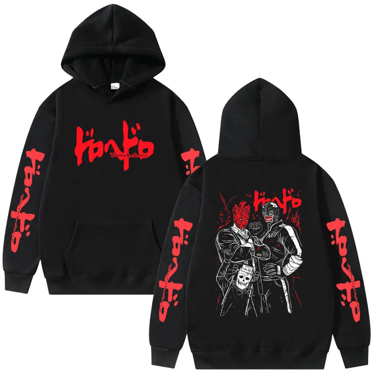 Japanese Anime Dorohedoro Noi Shin Hoodie Cool Kaiman Gothic Horror Hooded Sweatshirt Men Women Manga Oversized Pullover Hoodies