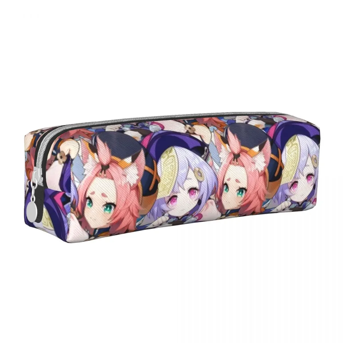 Qiqi Diona Katzlein Pencil Case Cute Genshin Impact Game Pen Bag Girl Boy Big Capacity School Supplies Gifts Pencilcases