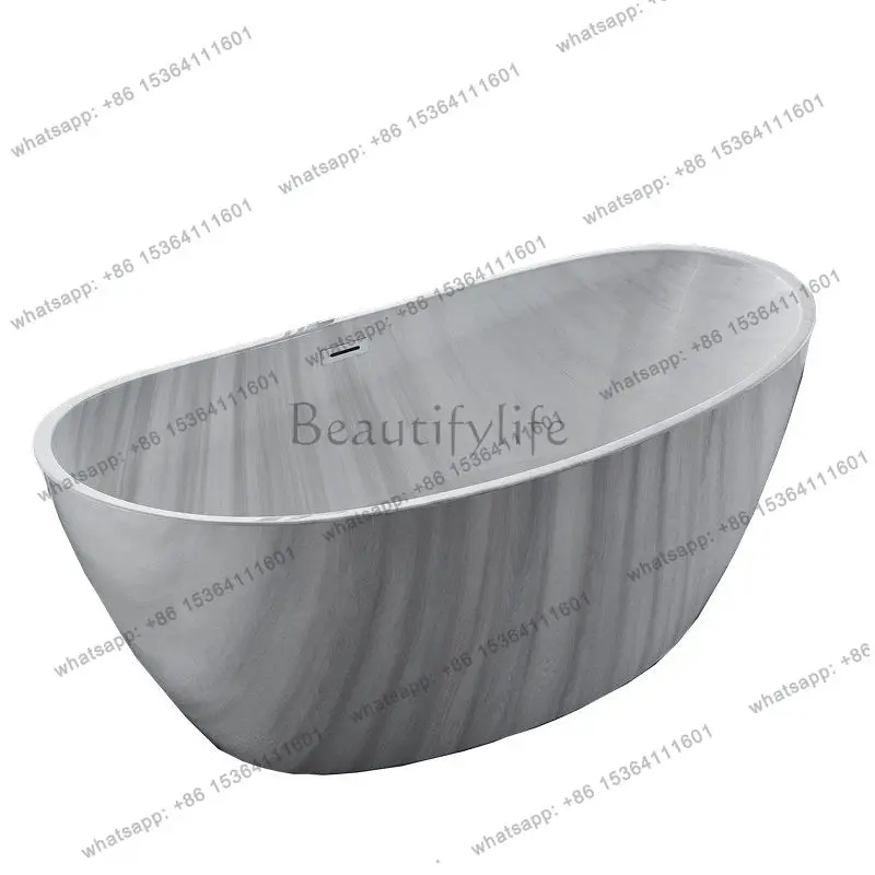 

European independent cloud color acrylic princess double Japanese oval bathtub 1.6 meters
