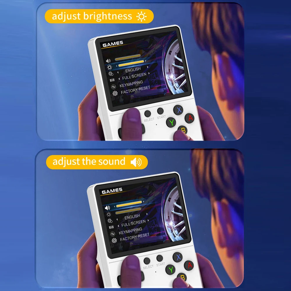 Console de jeu vidéo Portable rétro GB350, pour PS1/GBA, plus de 20000 jeux intégrés, écran IPS, système Linux, lecteurs de rétroéclairage portables