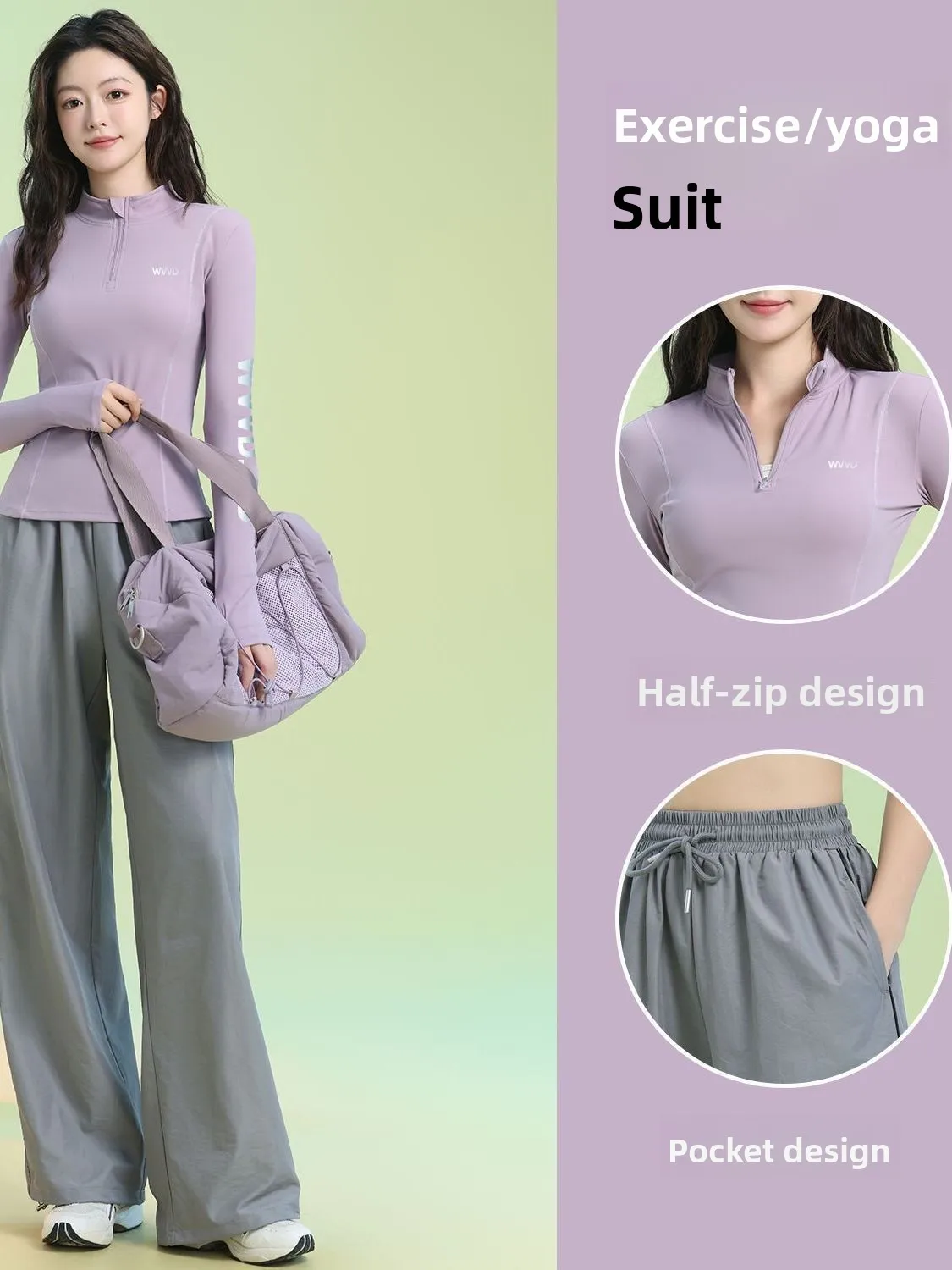 

Комплект спортивной одежды больших размеров для женщин: дышащий костюм для бега и тренировок на весну-осень, быстросохнущий, с молнией, повседневная спортивная одежда