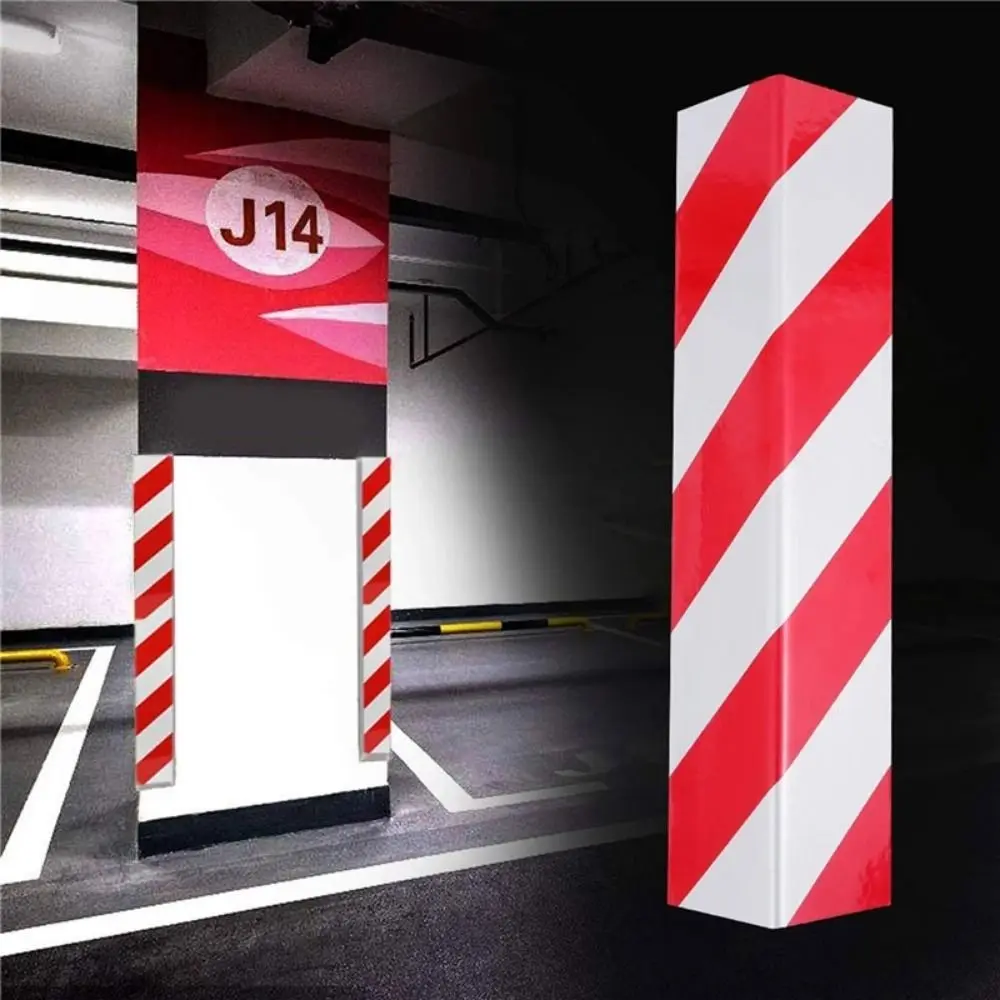 EVA Car Foam Sticker Red White Anti-collision Warning Signs Bumper Edge Corner Parking Garage Accessories