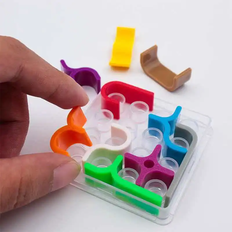 Creative Crazy Curves Puzzle Geometric Line Matrix IQ Challenges Logical Thinking Brain Teaser Toys For Kids Educational Fun view 2