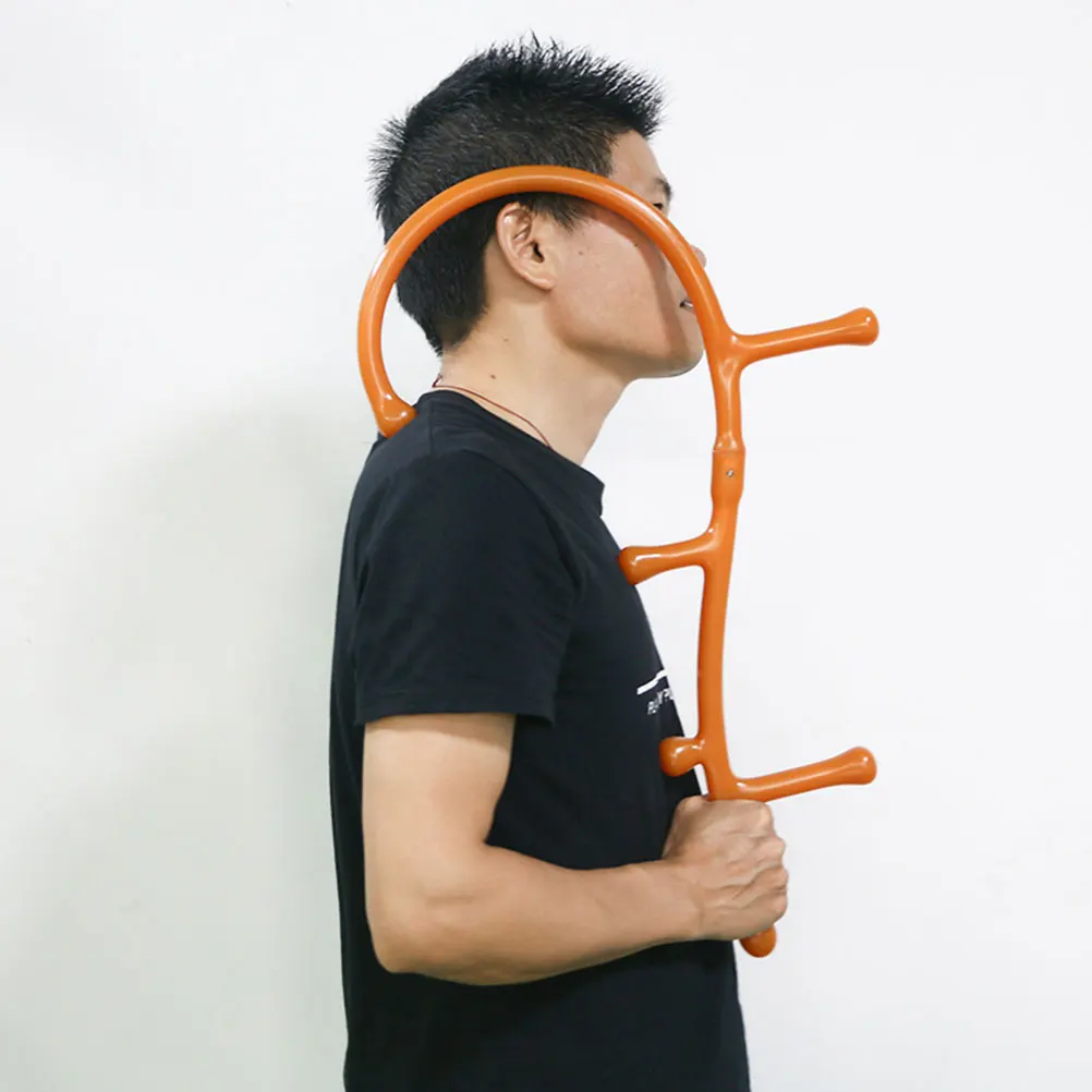 

1 pc Back Massager Stick Premium Pp Material Ergonomic Design Long Handle Acupressure Tool For Fatigue Relief Blood Circulation