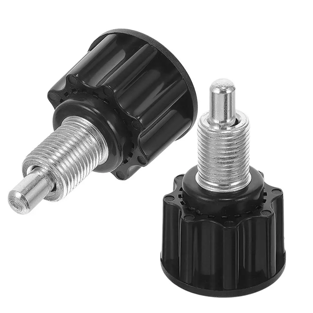 

2Pcs Black Gym Equipment Bicycle Ball Head Pin Replacement Pull Knob for Weight Bench Pins Fitness Knob Adjustable Universal