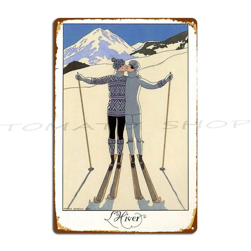 Symphonie Neige Et Soleil Ski  Metal Sign Wall Plaque Custom Create Decoration Designer  Tin Sign Poster