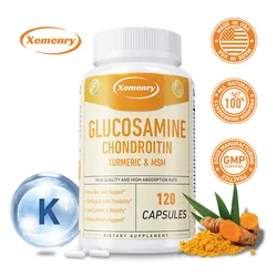 Glucosamine Chondroitin Turmeric & MSM - Joint Health and Joint Function Support, Cartilage Repair