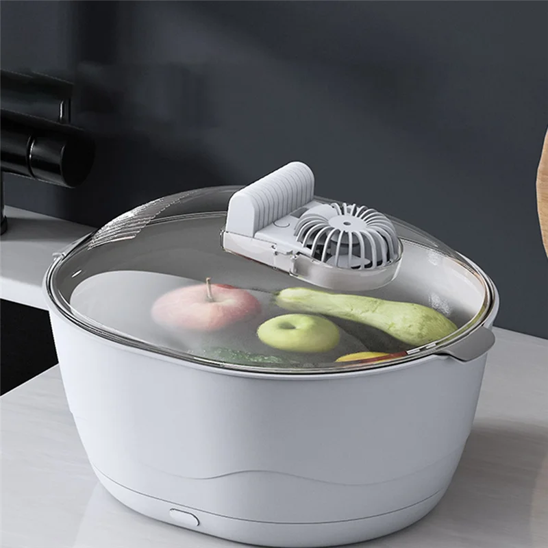 A05G-Meat Thawing Container Blue Light Fast Defrosting Drainer Great For Home Kitchen Use