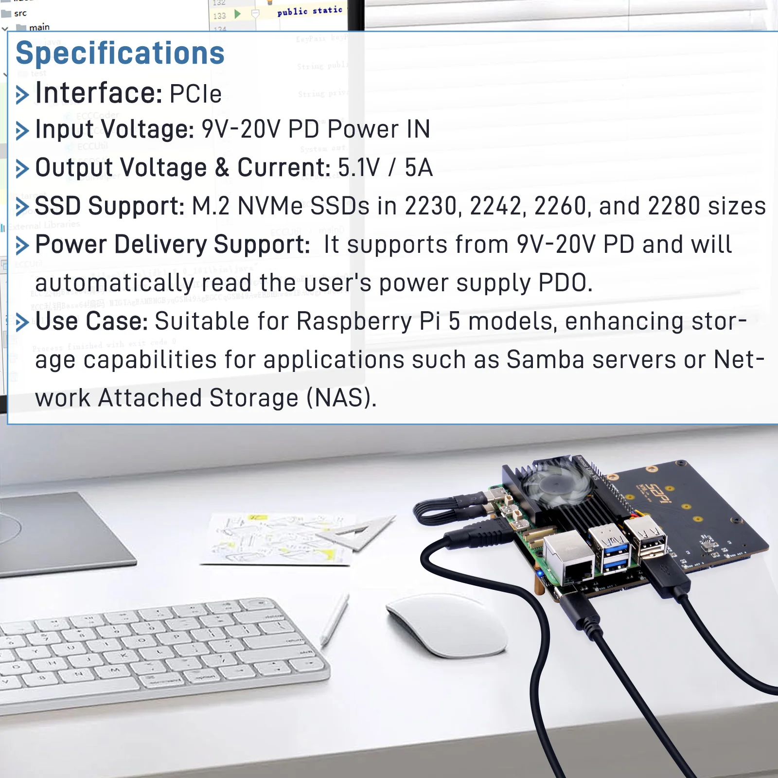 Imagem -05 - Placa de Expansão Raspberry pi N16 Quad Nvme