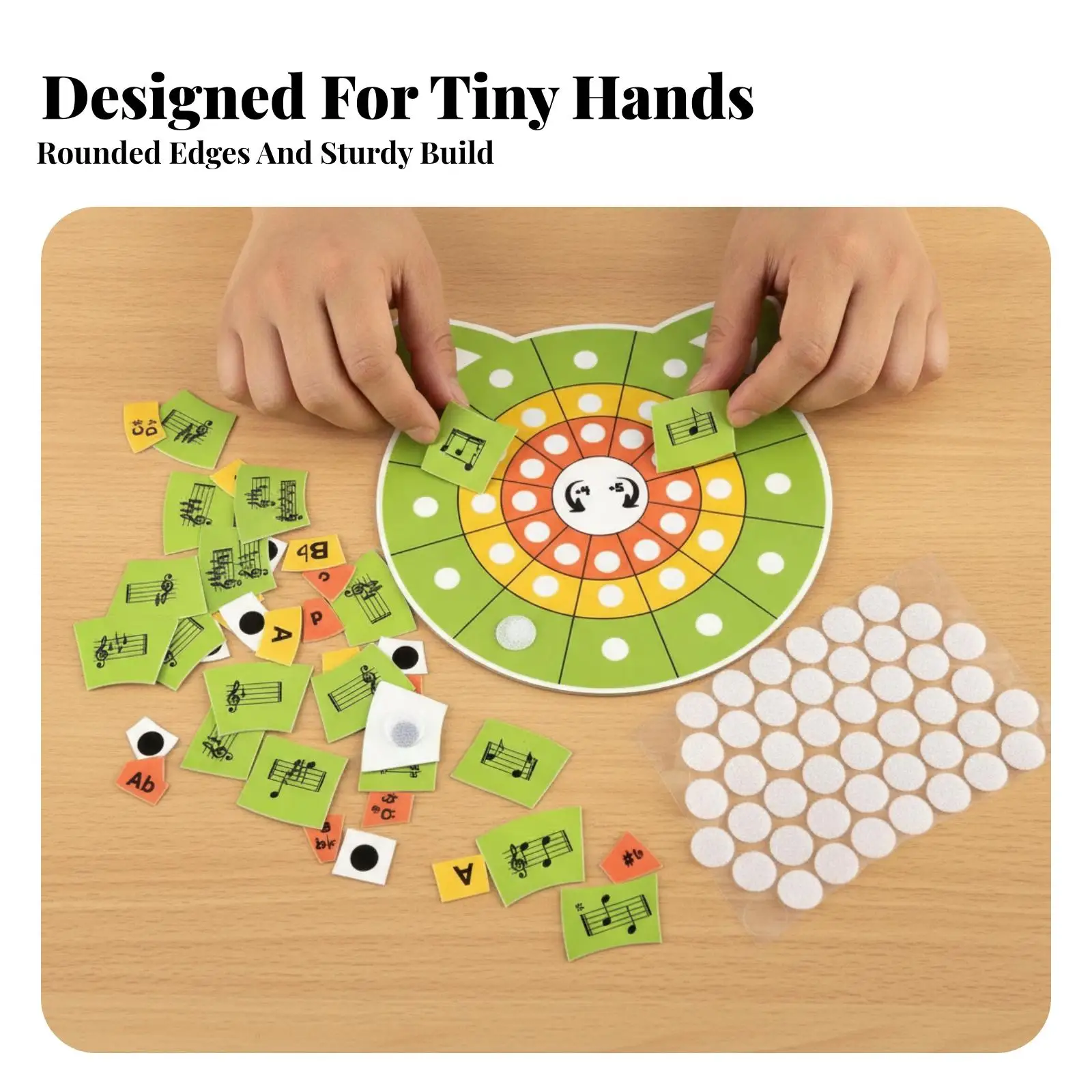Educational Music Puzzle Toy for Kids Piano Note Recognition Board Cat Design with Interactive Note Cards