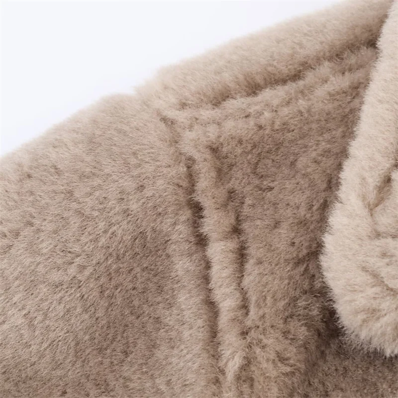 Abrigo de doble cara reversible de calle para mujer Casual Otoño/Invierno 2025 Nueva colección