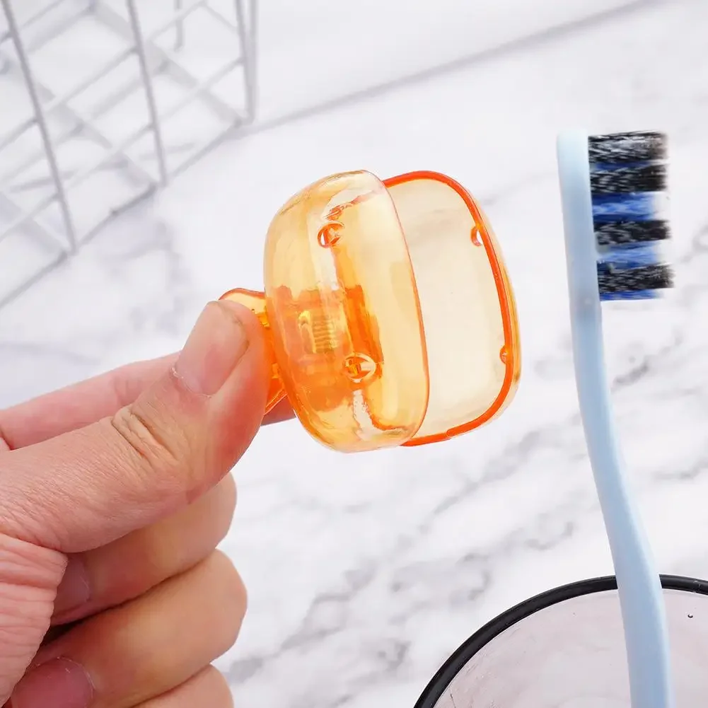 

Portable Plastic Toothbrush Head Cover Clips Dustproof Head Protector Travel Hiking Camping Bathroom Accessories Soap holder