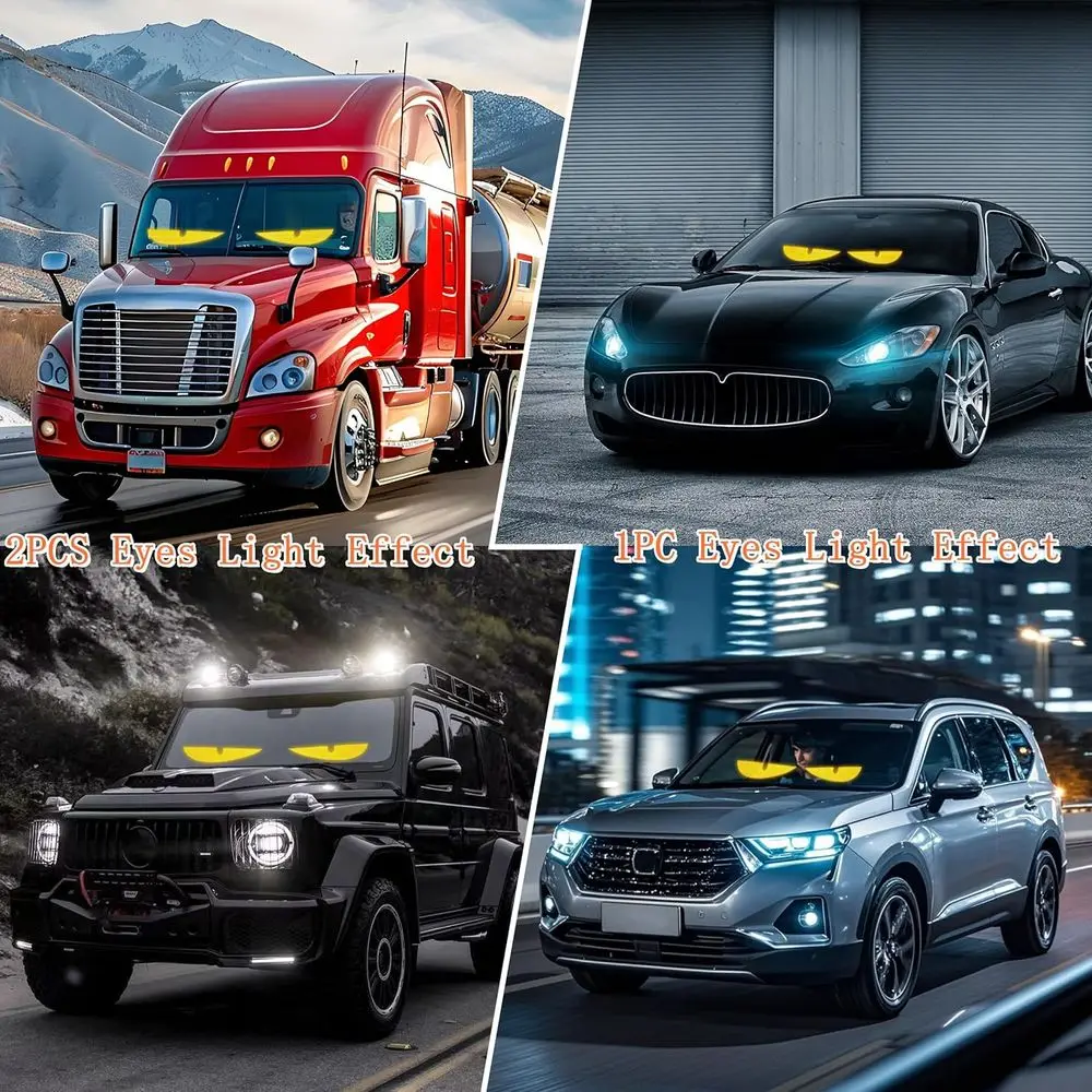 Cartello per auto a LED regolabile 23,4 x 4,7 con app e telecomando per parabrezza