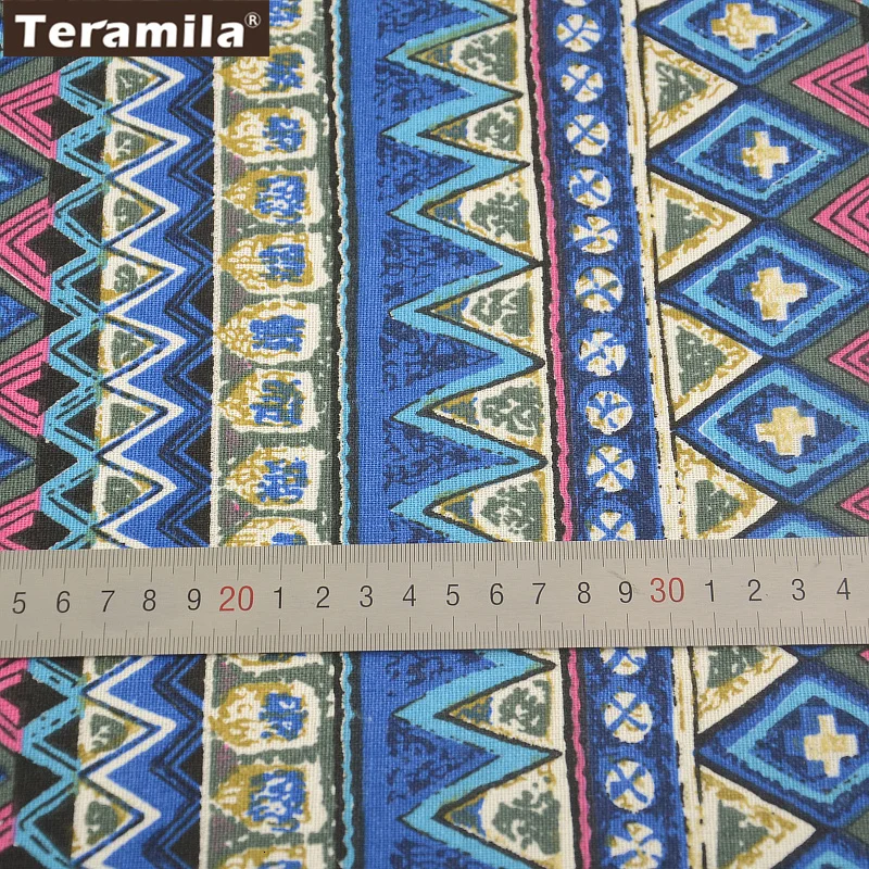 African Fabric 2022 Christmas Tablecloth, Ethnic Patterns Cotton Linen Fabric for Sewing Linen Tablecloth, Table Runner, Pillow