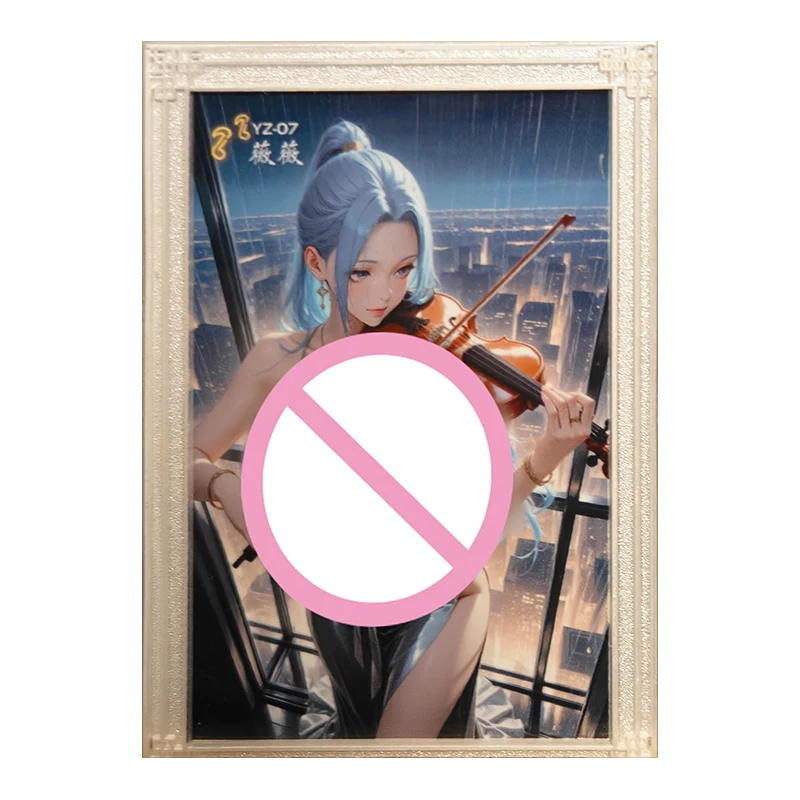 أنيمي قطعة واحدة نادرة SXR XP LR KMR GCX EYH BZ YZ HS SV بطاقة معدنية قابلة للجمع Nefertari D Vivi لعب للأولاد هدية عيد ميلاد #4