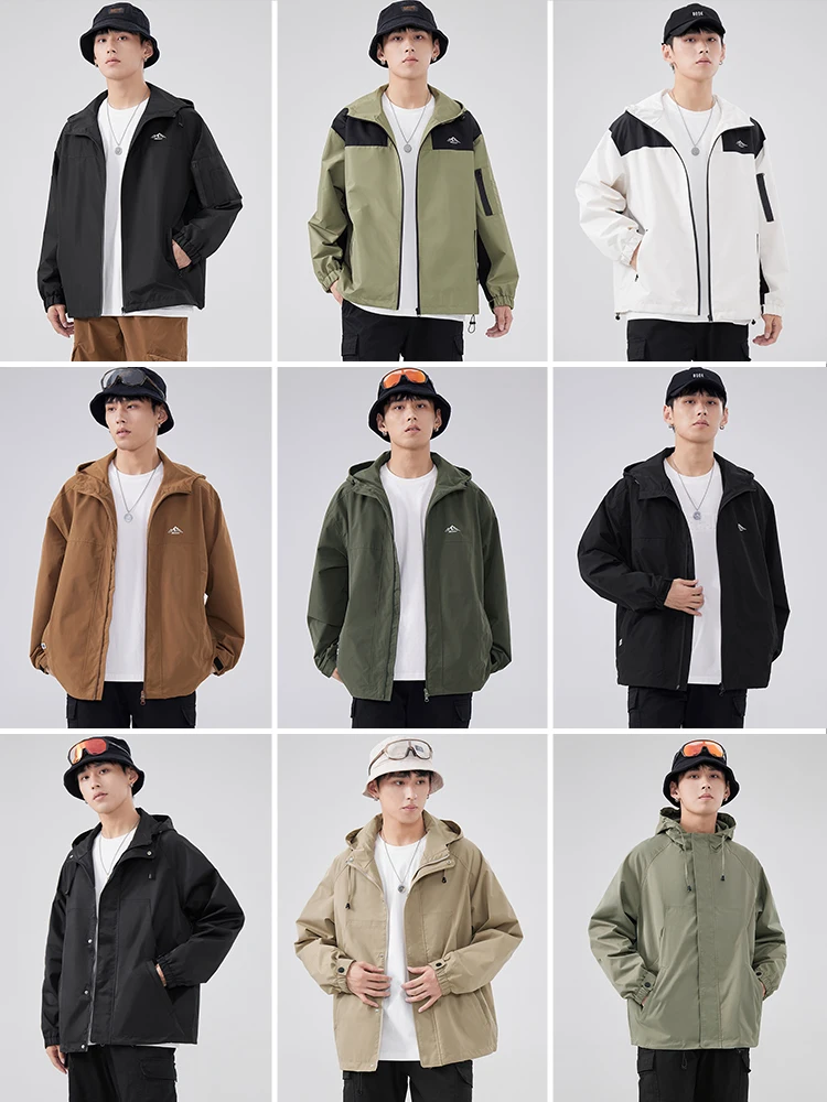 

Hansca Men's Retro American Cotton Jaet Hooded Outdoor Windproof Splicing Autumn Winter S Special Polyester Filling Long...