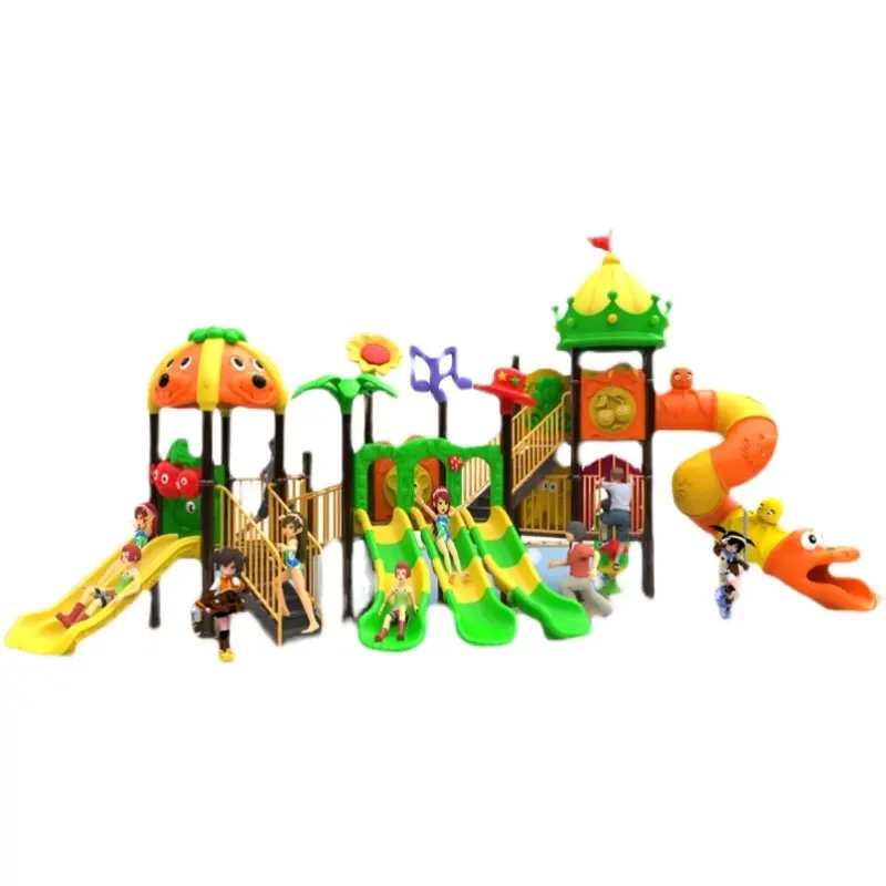 Large Slide Kindergarten Outdoor Slide, Children's Outdoor Play Equipment Community Park, Plastic 89 Tube Slide