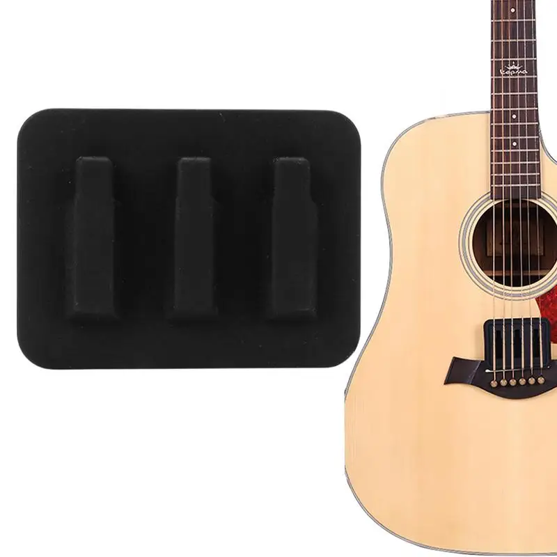 Acoustic Guitar Silicone Silencer Mat Redução de Ruído Practice Tool for Music Lovers