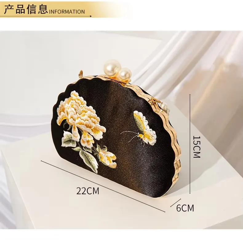 Cross-border New Arrival High-end Mini Crossbody Clutch Evening Party Fashion Women's Bag Shiny Rhinestone Chain Strap Bag 22 cm