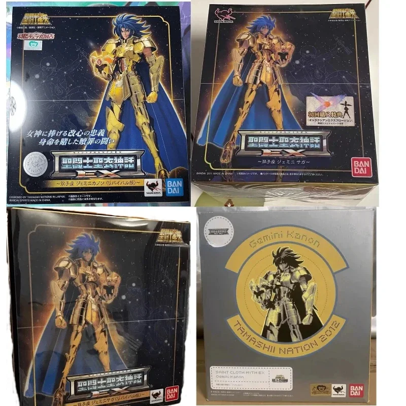 In Stock Original Bandai Cloth Myth EX2.0 Gemini Saga Gemini Charon Revival Edition Saint Seiya Action Figure Toy Gift