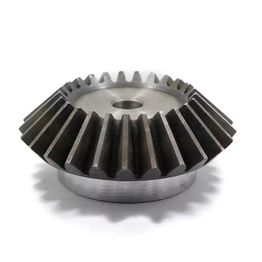 1Pcs Single 45#Steel 2 Modulus Wear Resistant Bevel Gear Meshing Angle Steel Gears 15-30 Teeth Industrial Transmission Gear