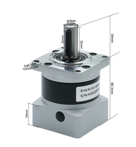 Planetary Reducer FLF57 Suitable for Nema 23 Gear Ratio 4 / 5 / 10 / 20 / 25 / 50 Max 25N.m For Nema23 57 Stepper Motor