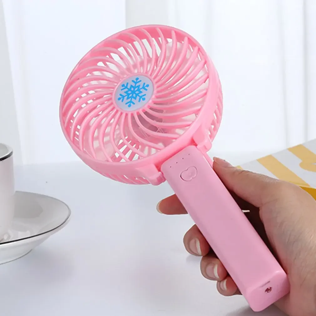 Portable Handheld Fan Snowflake Design - Multifunctional Lithium Charging Electric Fan