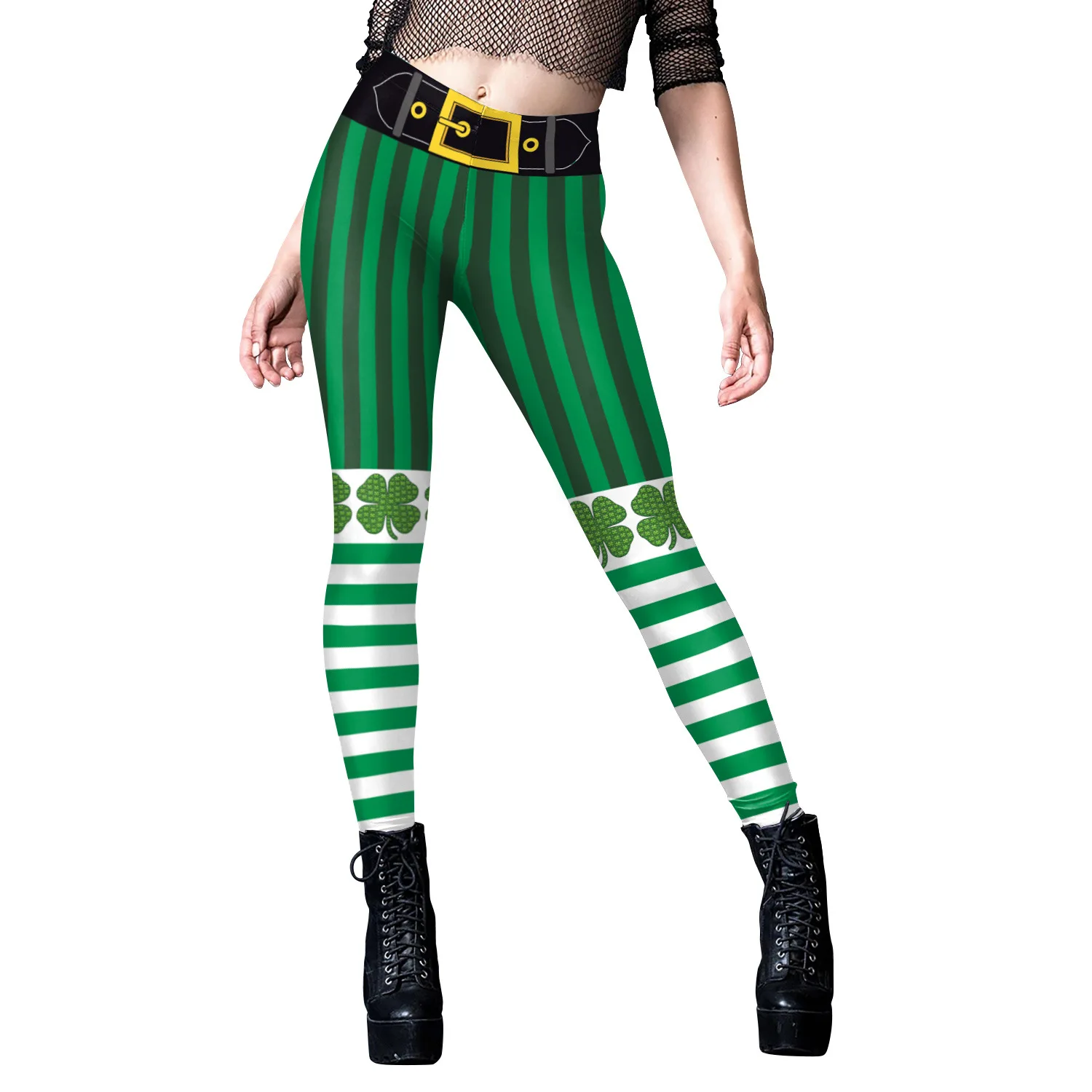 Nadanbao St. Patrick 'S Day Print Leggings Vrouwen Sexy Vakantie Feest Broek Dames Elastische Panty 'S Mode Broek