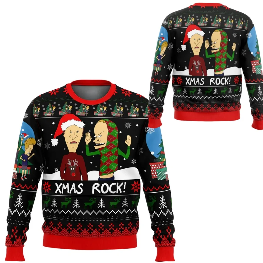 الخريف والشتاء البرية الكبيرة Whomping العملاء عيد الميلاد الملابس القبيحة ثلاثية الأبعاد المطبوعة الوالدين والطفل الملابس جولة الرقبة هوديي #6