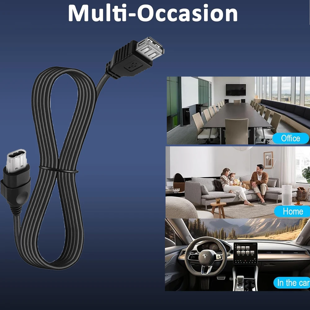 كابل USB لأجهزة Xbox أنثى USB إلى Xbox وحدة تحكم ألعاب الفيديو محول تحويل كابل الجيل AV سلك مركب الصوت والفيديو