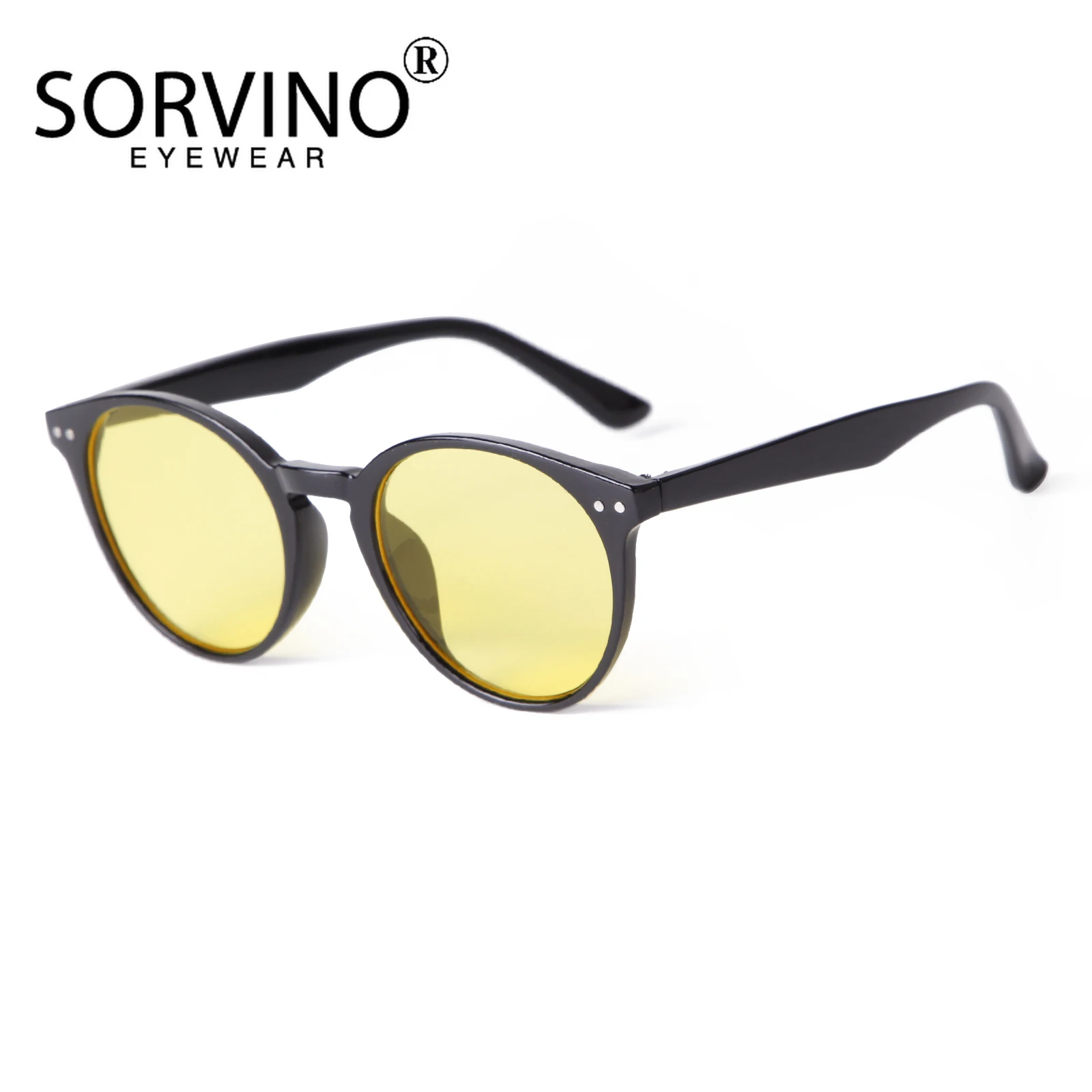 SORVINO Leopard Frame Retro Sunglasses Men Women Round Sun Glasses Classic Green Lens Driving UV400 Vintage Shades Eyewear image 6