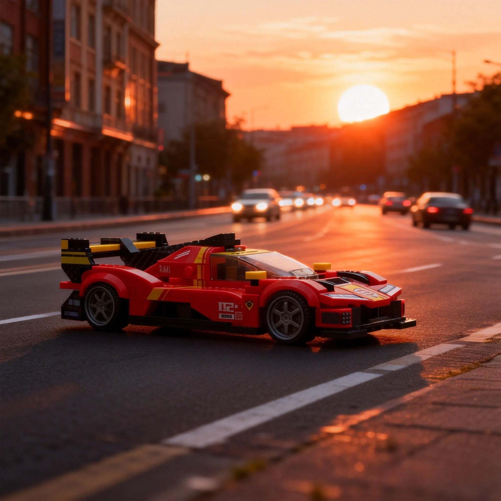 

New popular toy Racing Car Creative Building Blocks Sports Vehicle Model home decoration Children's Christmas Adult Holiday Gift